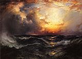 Thomas Moran Sunset in Mid-Ocean painting